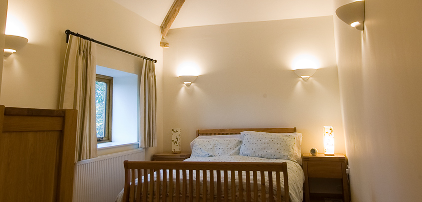 Trevyr Barn, double bedroom