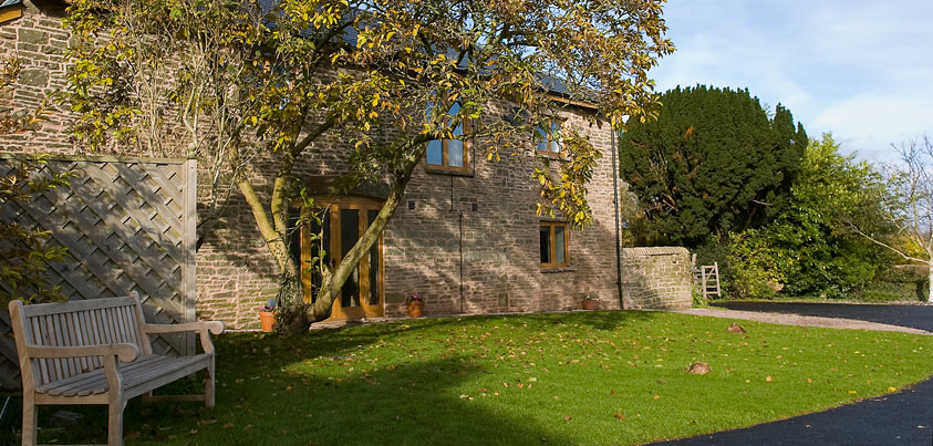 Trevyr Barn, outside sitting space