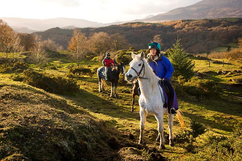 Horse riding in the Brecon Beacons